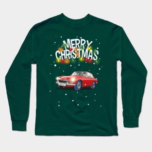 MGB Vintage Car Christmas Sweater Design Long Sleeve T-Shirt